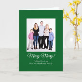 Aangepaste gevouwen kerstfotokaart kaart (Gele Bloem)