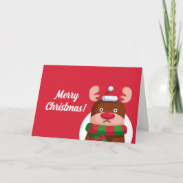 Aangepaste gevouwen vakantiekaart feestdagen kaart