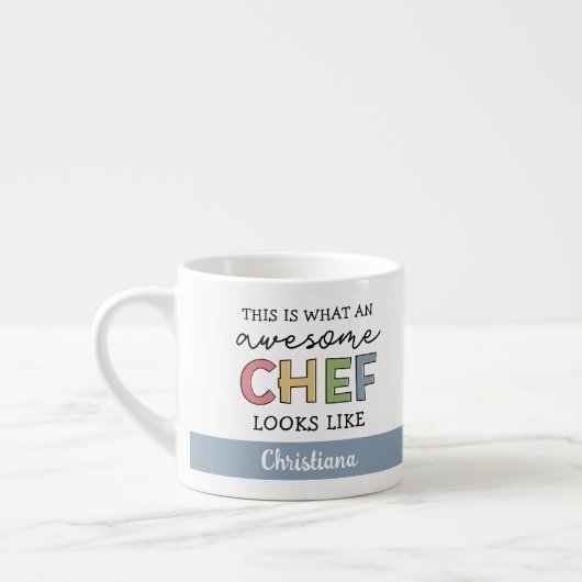 Aangepaste Geweldige Chef-cadeaus | Beste Chef Eve Espresso Kop (Links)