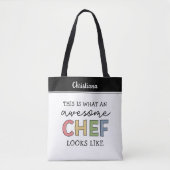 Aangepaste geweldige chef cadeaus | Beste chef ooi Draagtas (Voorkant)