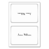 Aangepaste geweldige Gatsby Art Deco Silver Place- Kaart (Voorkant)