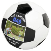 Aangepaste Geweldige ouderfoto van vader Voetbal (Drie kwart)