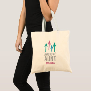 Aangepaste Geweldige tante Tote Bag