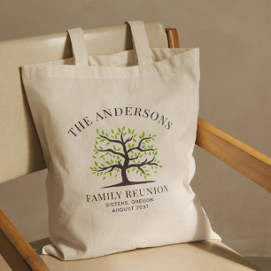 Aangepaste gezamenlijke familiereünie genealogie tote bag