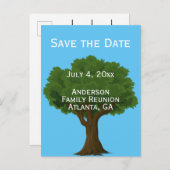 Aangepaste gezamenlijke familiereünie Save the Dat Aankondigingskaart (Voorkant / Achterkant)