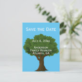 Aangepaste gezamenlijke familiereünie Save the Dat Aankondigingskaart (Staand voorkant)