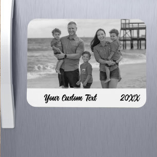 Aangepaste gezelfgemaakte vakantiefoto koelkastmag magneet