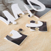 Aangepaste gezelfoto tekst legpuzzel (Zijkant)