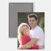 Aangepaste gezelfsfoto tekst koelkast vaatwasser magneet (Voorkant / Achterkant)