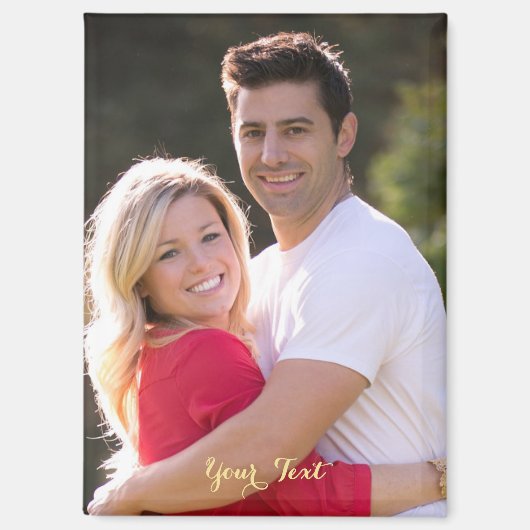 Aangepaste gezelfsfoto tekst koelkast vaatwasser magneet (Voorkant)