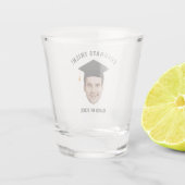 Aangepaste gezicht afstudeer Masters graad klas va Shot Glas (Achterkant)