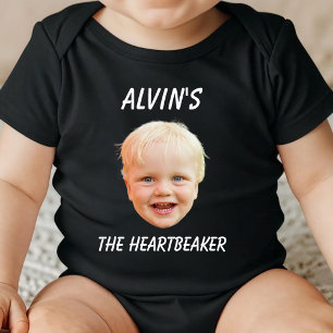 Aangepaste Gezicht Baby Meisje Jongen Verjaardagsf Romper