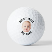 Aangepaste gezicht golfballen, beste vader door pa golfballen (Voorkant)