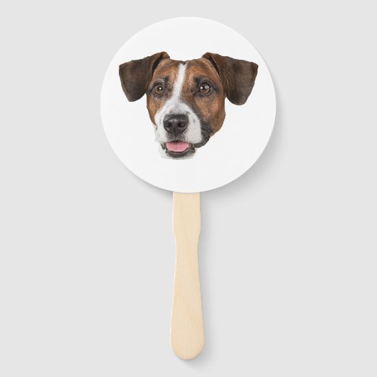 Aangepaste Gezicht Hond Cutout Bachelorette Party Handwaaier (Achterkant)