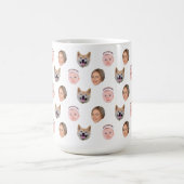 Aangepaste Gezicht Mok, Aangepaste Foto mok, Famil Magische Mok (Midden)