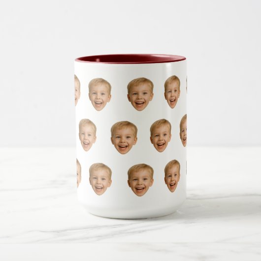 Aangepaste gezicht Mok, Gepersonaliseerde gezicht Mok (Midden)