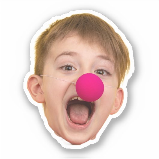 Aangepaste Gezicht Stickers Gepersonaliseerd Afbee (Voorkant)