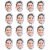 Aangepaste Gezicht Stickers, Gepersonaliseerd Gezi Sticker (Voorkant)