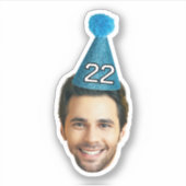 Aangepaste gezicht Stickers Gepersonaliseerde foto (Voorkant)