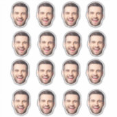 Aangepaste gezicht Stickers Gepersonaliseerde foto (Voorkant)