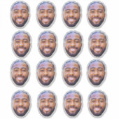 Aangepaste gezicht Stickers Gepersonaliseerde foto (Voorkant)