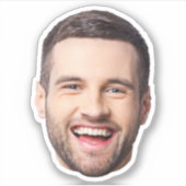 Aangepaste Gezicht Stickers, Gepersonaliseerde Gez Sticker (Voorkant)