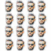 Aangepaste Gezicht Stickers Gepersonaliseerde Gezi (Voorkant)