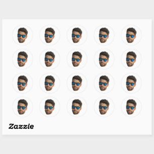 Aangepaste Gezicht Stickers Gepersonaliseerde Gezi