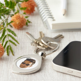 Aangepaste gezicht uitsnede vrijgezellenfeest verj sleutelhanger