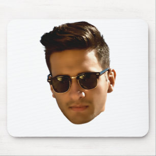 Aangepaste gezicht uitsnijden vrijgezellenfeest ve muismat