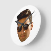 Aangepaste gezicht uitsnijden vrijgezellenfeest ve ronde klok (Hoek)