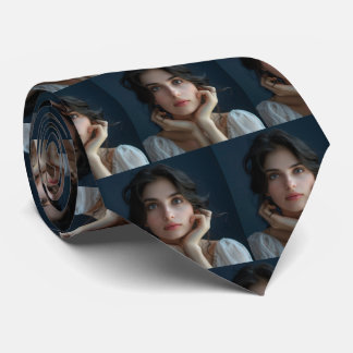 Aangepaste gezichten Fotopatroon Gepersonaliseerde Stropdas