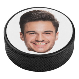 Aangepaste gezichts foto hockey puck