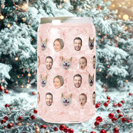 Aangepaste Gezichtsfoto Familie Gift, 4 Foto's Gez Blikvorm Glas