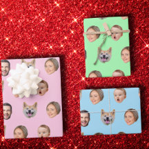 Aangepaste Gezichtsfoto Familie Gift, 4 Foto's Gez