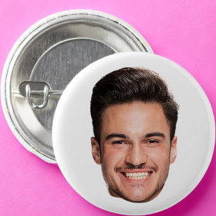 Aangepaste gezichtsfoto ronde button 3,2 cm