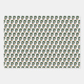 Aangepaste gezichtshoofd Huwelijks Bruidsfeest Fee Inpakpapier Vel (Voorkant)