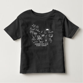Aangepaste gezins zomer strandtrip groep matching kinder shirts