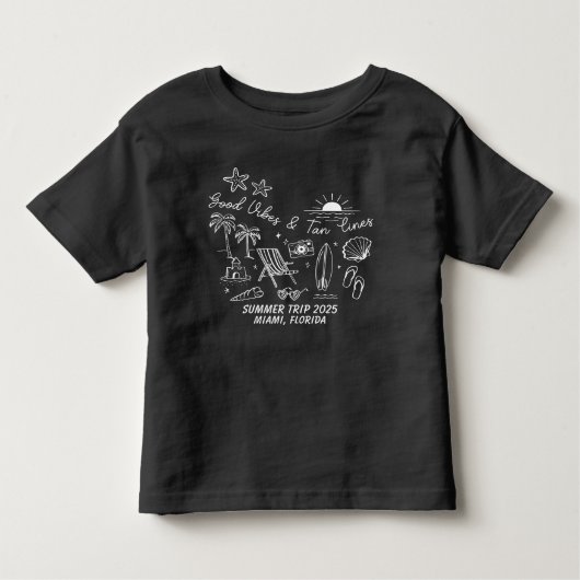 Aangepaste gezins zomer strandtrip groep matching kinder shirts (Voorkant)