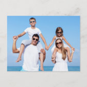 Aangepaste gezinsfoto briefkaart (Voorkant)