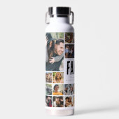 Aangepaste gezinsfoto-collage waterfles (Voorkant)