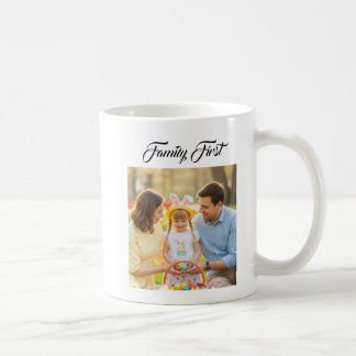 Aangepaste gezinsfoto met gepersonaliseerde boodsc koffiemok