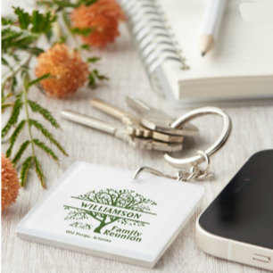 Aangepaste gezinshereniging genealogi in combinati sleutelhanger