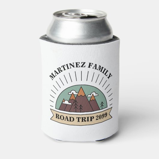 Aangepaste gezinshereniging Road Trip Mountain Blikjeskoeler (Blikje Achterkant)