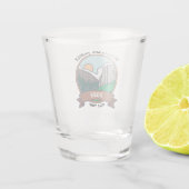 Aangepaste gezinshereniging Road Trip Mountain Shot Glas (Achterkant)