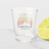 Aangepaste gezinshereniging schitterende Natuur Shot Glas (Achterkant)