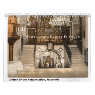 Aangepaste gezinsplanner Heilige Land Sites Kalender