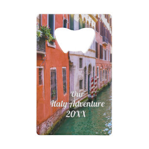 Aangepaste gezinsreis Italië foto Kredietkaart Flessenopener