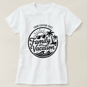 Aangepaste gezinsvakantie 2026 t-shirt