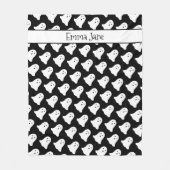 Aangepaste Ghost Halloween Fleece Blanket (Voorkant)